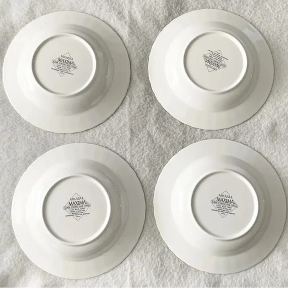 Mikasa Maxima Super Strong Fine China CAJ05 Belle Terre Set Of 4 Bowls 9” - Picture 2 of 5